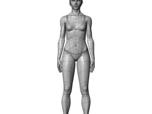 cad-friendly young female model f4p2d0v1 Model 3D