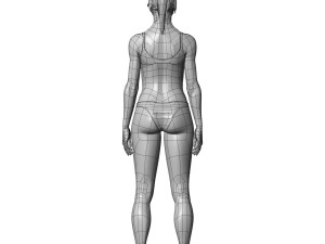 cad-friendly young female model f4p2d0v1 Model 3D