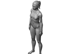 cad-friendly young female model f4p2d0v1 Model 3D