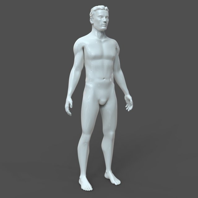 cad-friendly male model m2p1d0v1 3D मॉडल .c4d .max .obj .3ds .fbx .stl .blend 