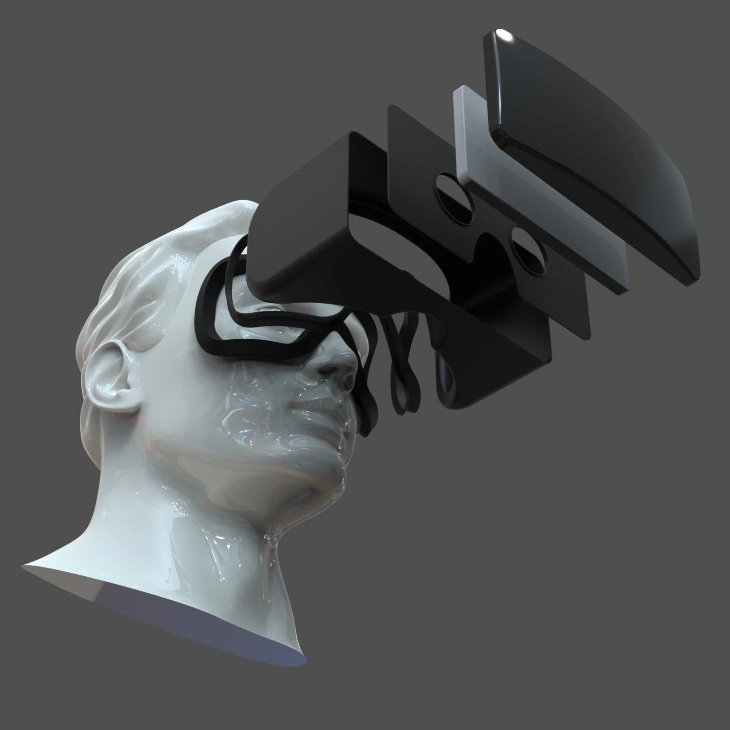 cad male head model m2p1d0v1head and vr headset template 3D Model .c4d .max .obj .3ds .fbx .stl .blend 