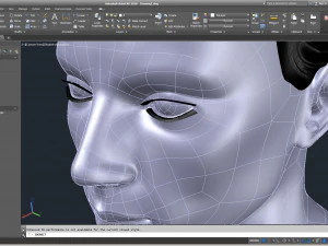 cad male head model m2p1d0v1head and vr headset template 3D Model