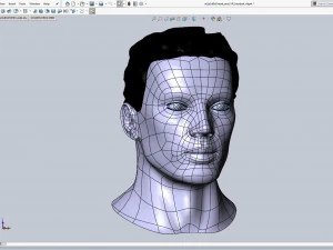 cad male head model m2p1d0v1head and vr headset template 3D Model