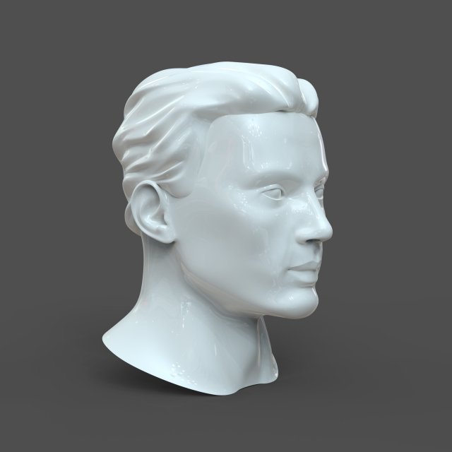 cad male head model m2p1d0v1head 3D Model .c4d .max .obj .3ds .fbx .stl .blend 