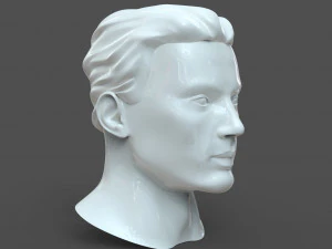 cad male head model m2p1d0v1head 3D Model