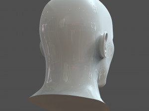 cad male head model m2p1d0v1head 3D Model