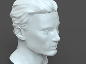cad male head model m2p1d0v1head 3D Model