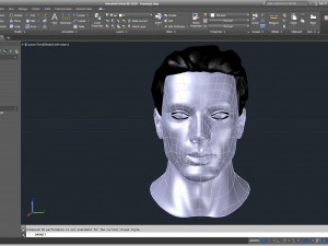 cad male head model m2p1d0v1head 3D Model