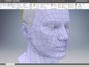cad male head model m2p1d0v1head 3D Model