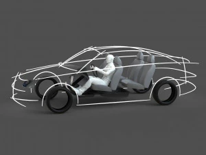 cad ergonomic car template model mcar1p1d0v2 3D Model