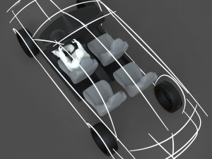 cad ergonomic car template model mcar1p1d0v2 3D मॉडल