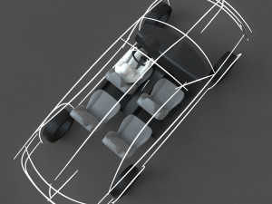 cad ergonomic car template model mcar1p1d0v2 3D मॉडल