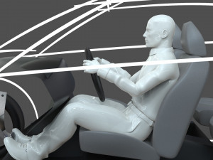 cad ergonomic car template model mcar1p1d0v2 3D मॉडल