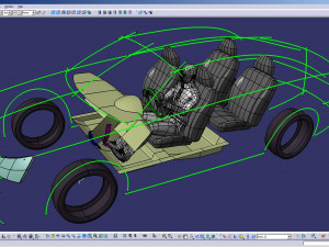 cad ergonomic car template model mcar1p1d0v2 3D मॉडल