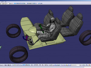cad ergonomic car template model mcar1p1d0v2 3D मॉडल