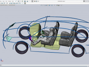 cad ergonomic car template model mcar1p1d0v2 3D मॉडल