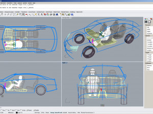 cad ergonomic car template model mcar1p1d0v2 3D मॉडल
