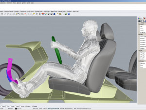 cad ergonomic car template model mcar1p1d0v2 3D मॉडल