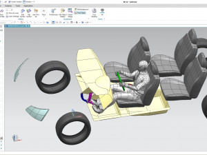cad ergonomic car template model mcar1p1d0v2 3D मॉडल