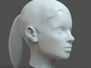 cad-friendly young woman head model f3p1d0v1head Modelo 3D