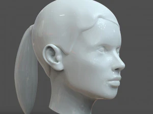 cad-friendly young woman head model f3p1d0v1head 3D Model