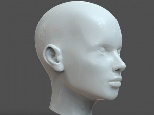cad-friendly young woman head model f3p1d0v1head Modelo 3D