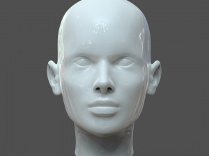 cad-friendly young woman head model f3p1d0v1head Modelo 3D