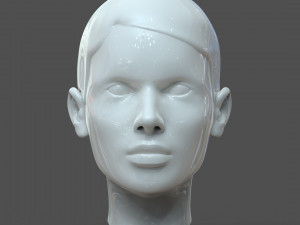 cad-friendly young woman head model f3p1d0v1head Modelo 3D