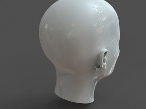 cad-friendly young woman head model f3p1d0v1head Modelo 3D