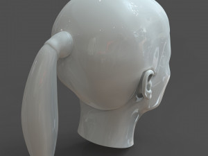cad-friendly young woman head model f3p1d0v1head Modelo 3D
