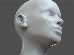 cad-friendly young woman head model f3p1d0v1head Modelo 3D