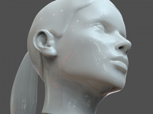 cad-friendly young woman head model f3p1d0v1head Modelo 3D