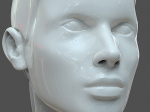 cad-friendly young woman head model f3p1d0v1head Modelo 3D