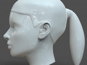 cad-friendly young woman head model f3p1d0v1head Modelo 3D