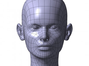 cad-friendly young woman head model f3p1d0v1head Modelo 3D