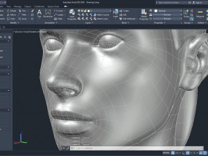 cad-friendly young woman head model f3p1d0v1head Modelo 3D