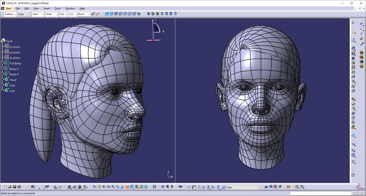 Head model studio. Сплайновое моделирование (Nurbs). Моделирование на основе Nurbs-кривых.. Nurbs моделирование лицо. Ретопология женского лица.