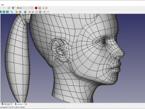 cad-friendly young woman head model f3p1d0v1head Modelo 3D