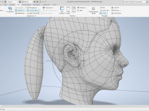cad-friendly young woman head model f3p1d0v1head Modelo 3D