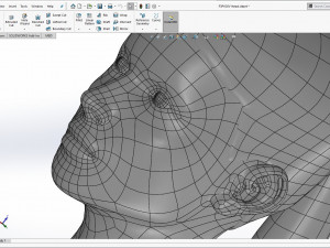 cad-friendly young woman head model f3p1d0v1head Modelo 3D
