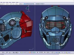 cad-friendly helmet model h1v1 3D Print Model