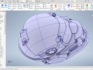 cad-friendly helmet model h1v1 3D Print Model