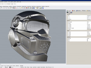 cad-friendly helmet model h1v1 3D Print Model