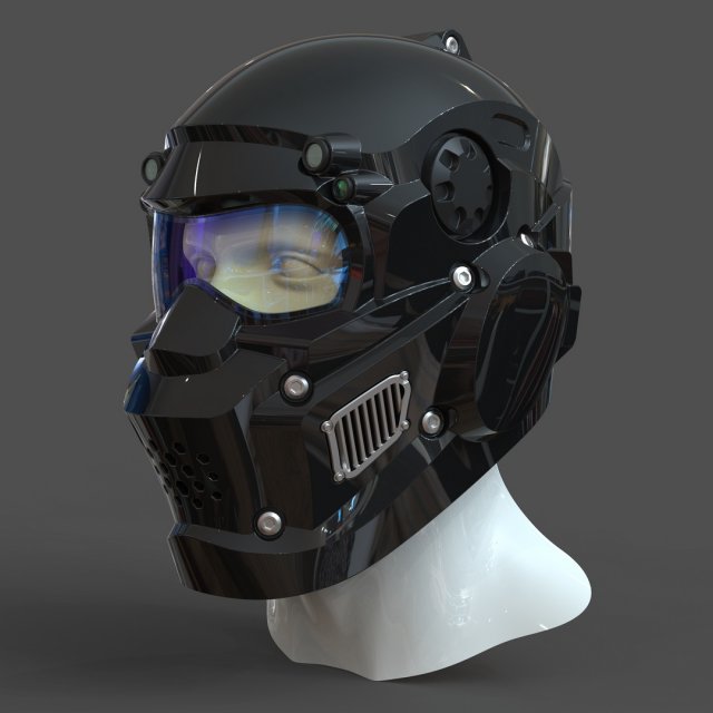cad-friendly models kit helmet h1v1 and male head m1p1d0v1head 3D मॉडल .c4d .max .obj .3ds .fbx .stl .blend 