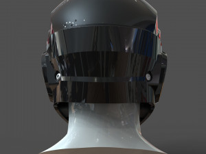 cad-friendly models kit helmet h1v1 and male head m1p1d0v1head 3D मॉडल