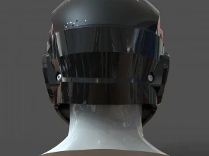 cad-friendly models kit helmet h1v1 and male head m1p1d0v1head 3D Model
