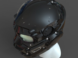 cad-friendly models kit helmet h1v1 and male head m1p1d0v1head 3D मॉडल