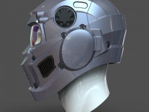 cad-friendly models kit helmet h1v1 and male head m1p1d0v1head 3D मॉडल