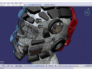 cad-friendly models kit helmet h1v1 and male head m1p1d0v1head 3D मॉडल