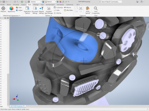 cad-friendly models kit helmet h1v1 and male head m1p1d0v1head 3D मॉडल